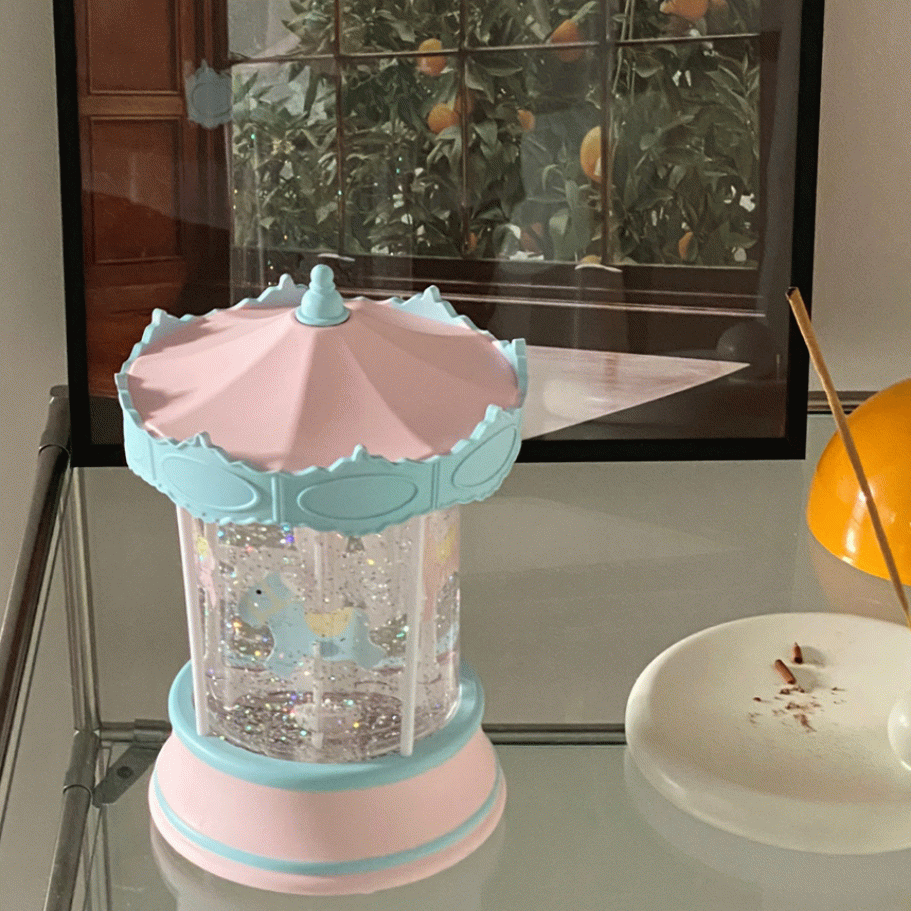 회전목마 워터볼 핑크색오르골 조카선물 어린이날선물